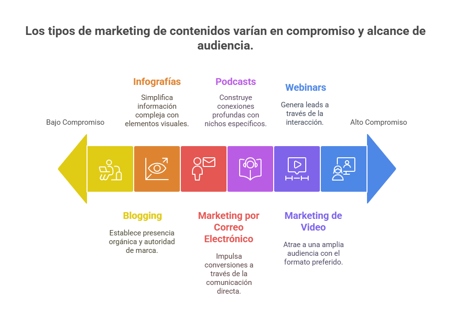 Tipos de marketing de contenidos